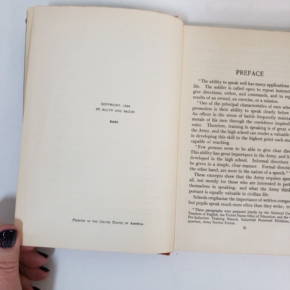 Speech for All Text Book Hardcover 1946 Lyman Fort Homeschool - Picture 11 of 12
